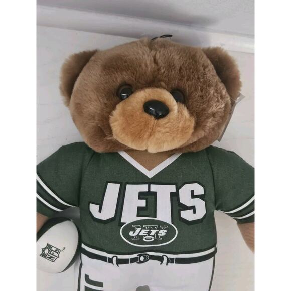 Vintage Rare New York Jets NFL Good Stuff 90s Football Plush Bear Figure 15" - Picture 2 of 11